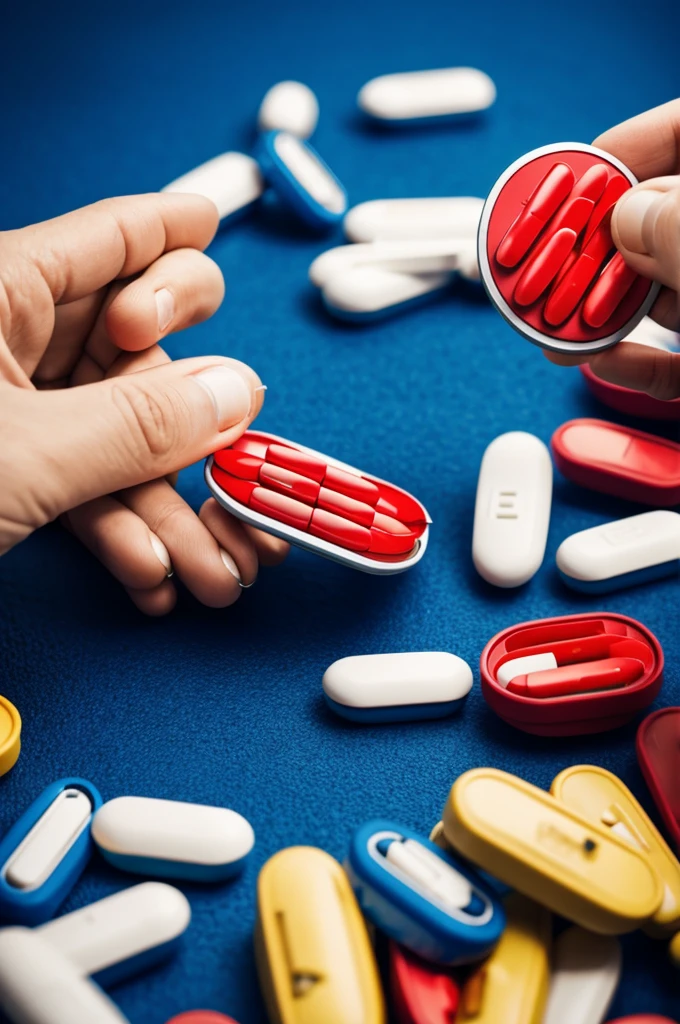 Pill with doctor's coat