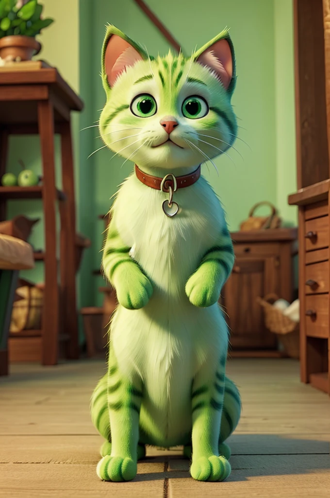 Green kitten