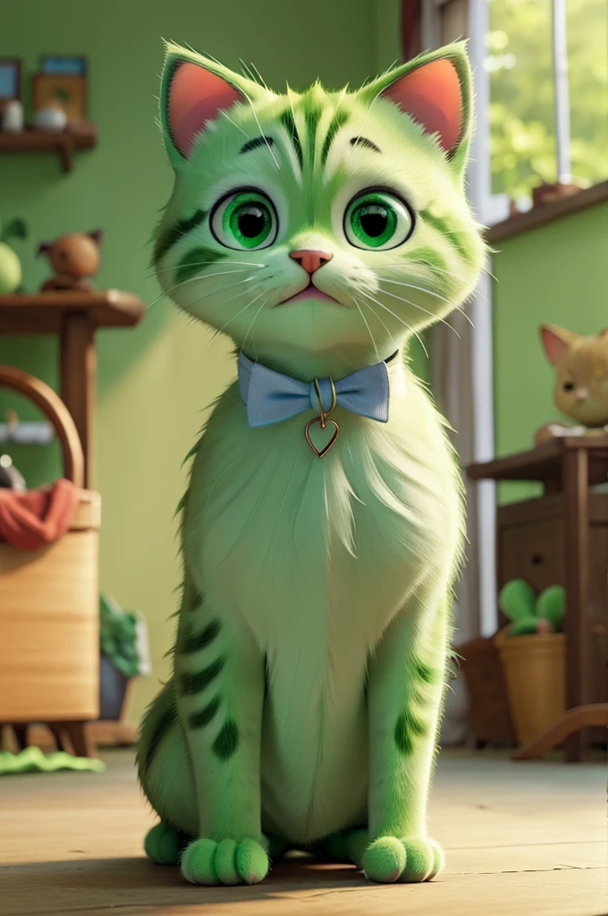 Green kitten