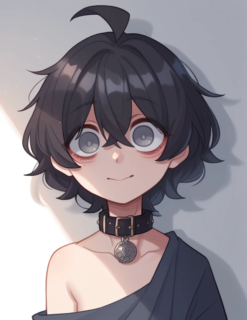 1 girl, alone, ppka, black fur, short hair, messy fur, Ahoge, parts, parts all over the body, grey eyes, empty eyes, blind, nervous, Slight smile, cute look,
Lencería, lenceria de vaca, medias de vaca, medias ajustadas, orejas de vaca, collar de cencerro,
human skin, soft skin, pale skin,