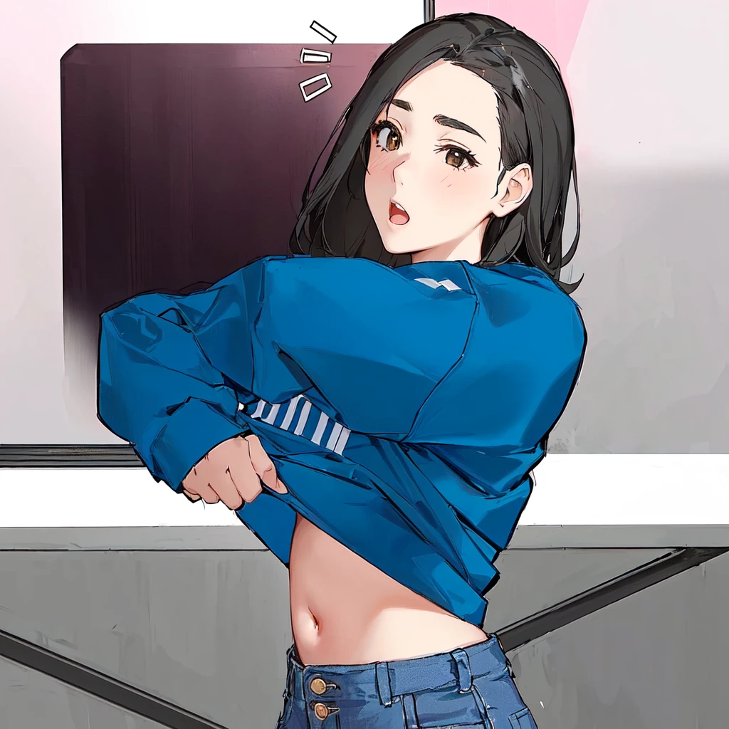 Perfect lines, sexy girl, surprise girl, rosy cheeks, sassy girl, serious face, boy with a mean face, sensual girl, big boobies
