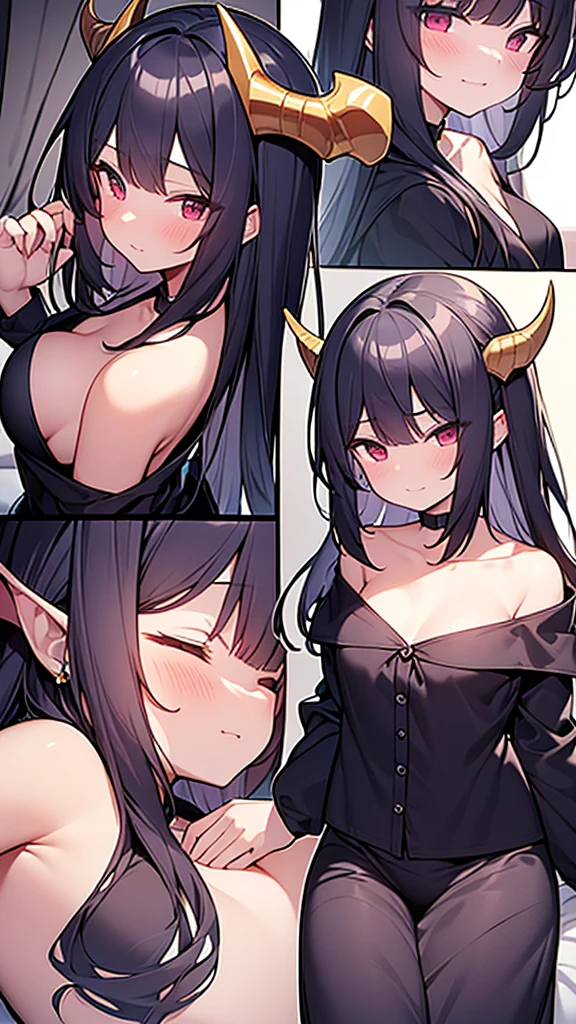32k,Super detailed,Ultra-detailed,Skinning,Change your face, A succubus who steals the faces of human girls finds a cute girl in pajamas sleeping in bed, and uses magic to rip off the skin of the girl's face and stick it onto her own face, becoming a completely succubus with the girl's face., NSFW