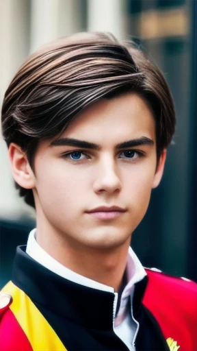 a young German hero men focus on the face