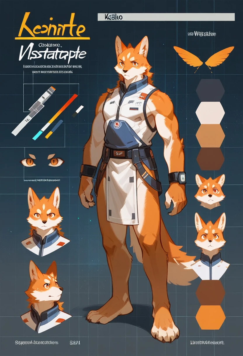 ((masterpiece)), (ultra detailed), (best quality), detailed background, (style of Science Fiction), (concept art, character sheet), game package, absurdres(highly detailed beautiful face and eyes)perfect anatomy(angelic handsome boy, kemono, )(furry anthro),