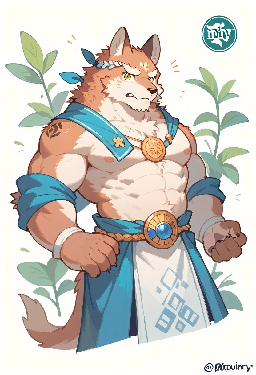 top quality, best quality, rzminjourney, vector-art, High-quality illustrations, masterpiece)(kemono, furry anthro)logo mark, round,
