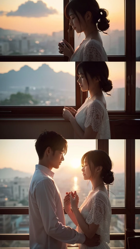 of course。Here is a part of a love story:
She stood on the windowsill、I was gazing into the distance。Her figure illuminated by the sunset、She looked like a beautiful woman in a painting。Her heart was trembling。She was thinking of him。My encounter with him was sudden.。彼のsmileに心を奪われ、She had fallen in love。
He couldn't forget her existence。Her kindness、smile、and強さに惹かれていた。Without her、His world seemed to fade。He was dying to see her.。and、I knew she felt the same way.。
The distance between the two of us is shrinking、Eventually they confessed their feelings to each other.。My love for you grows、They both sought each other。and、That love grows deeper、The bond grew stronger。
Their love is as beautiful as spring、It felt like a pleasant breeze。and、They pledged eternal love to each other。