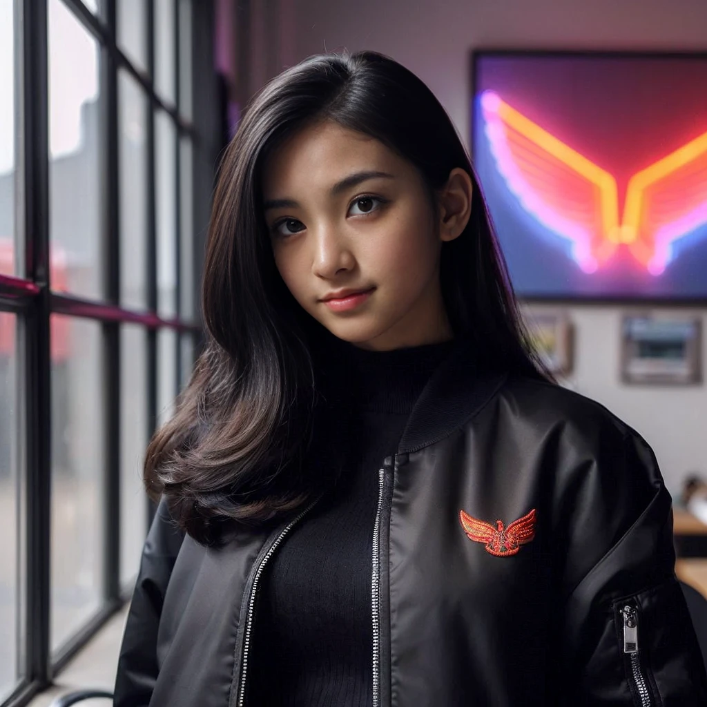 (Best-quality, Masterpiece, Ultra-High-Resolution, (Photorealistic:1.4), Raw Photo, depth of field, professional lighting, perfect anatomy, extremely details), 1girl, 15-years-old, the most famous Japanese idol, standing on athletic-stadium, looking at viewer, innocent smile, (wearing track-and-field-sleeveless-shirt and shorts), ((extremely cute face like the most popular Japanese idol, ((extremely cute and extremely big black-round-eyes)), extremely beautiful black-long-hair, ((extremely beautiful skins)), extremely cute long-eyelashes, extremely cute lips, extremely childish body, extremely childish thighs))