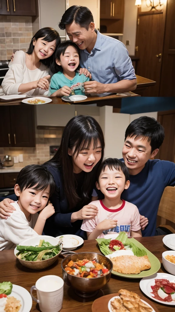 of course。Here is part of the family's story::
The family lived in a small town.。His father worked in a local factory.、His mother worked hard to maintain the family。The children are bright and cheerful、The whole family was connected by smiles。
My father worked late into the night to support his family.、He always made time for his family.。Mothers watch their children grow、It warmly enveloped the home。
Children help each other、Although we do fight、We were always connected by family ties.。The whole family is smiling around the dinner table、Day々They shared the events of。
The family had some difficult times、Support each other、They encouraged each other and overcame the。and、The experience strengthened the bonds between our family members.。
Family laughing together、Cry、Sharing the joy、幸せなDay々Had spent the。Their family is a small world、There was a lot of love in it。