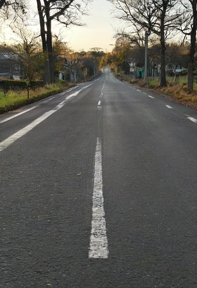 Give me a picture of a clean road 