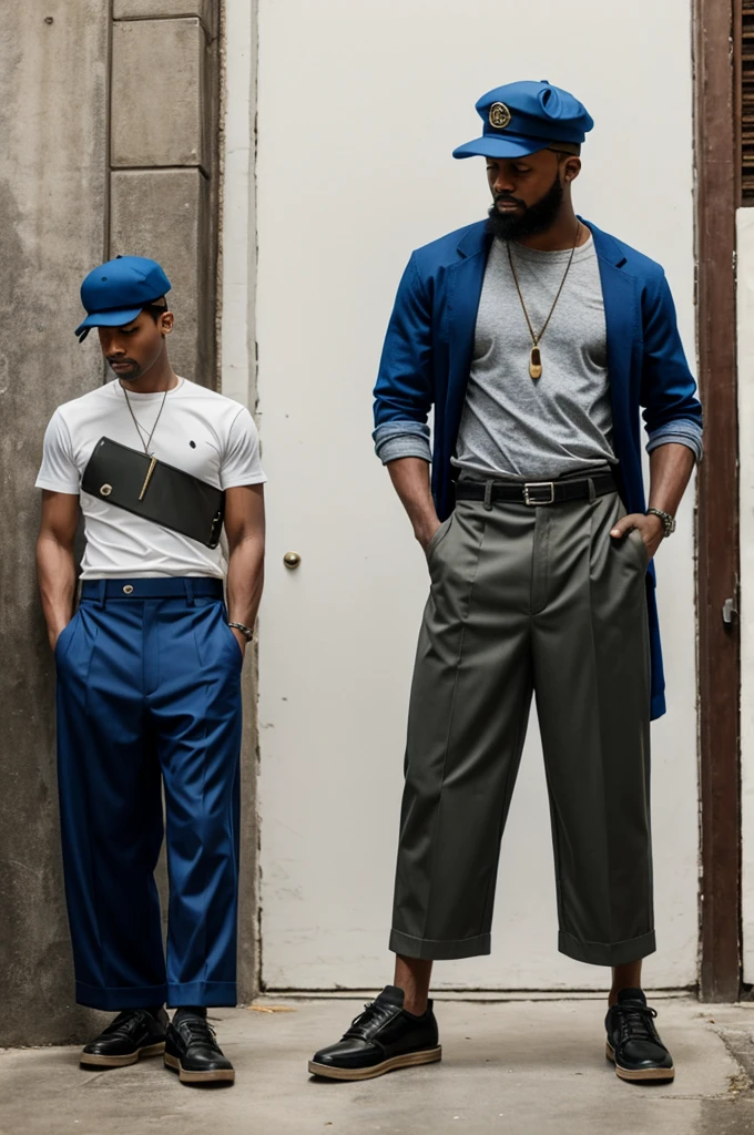 mordecai with cap and wide pants