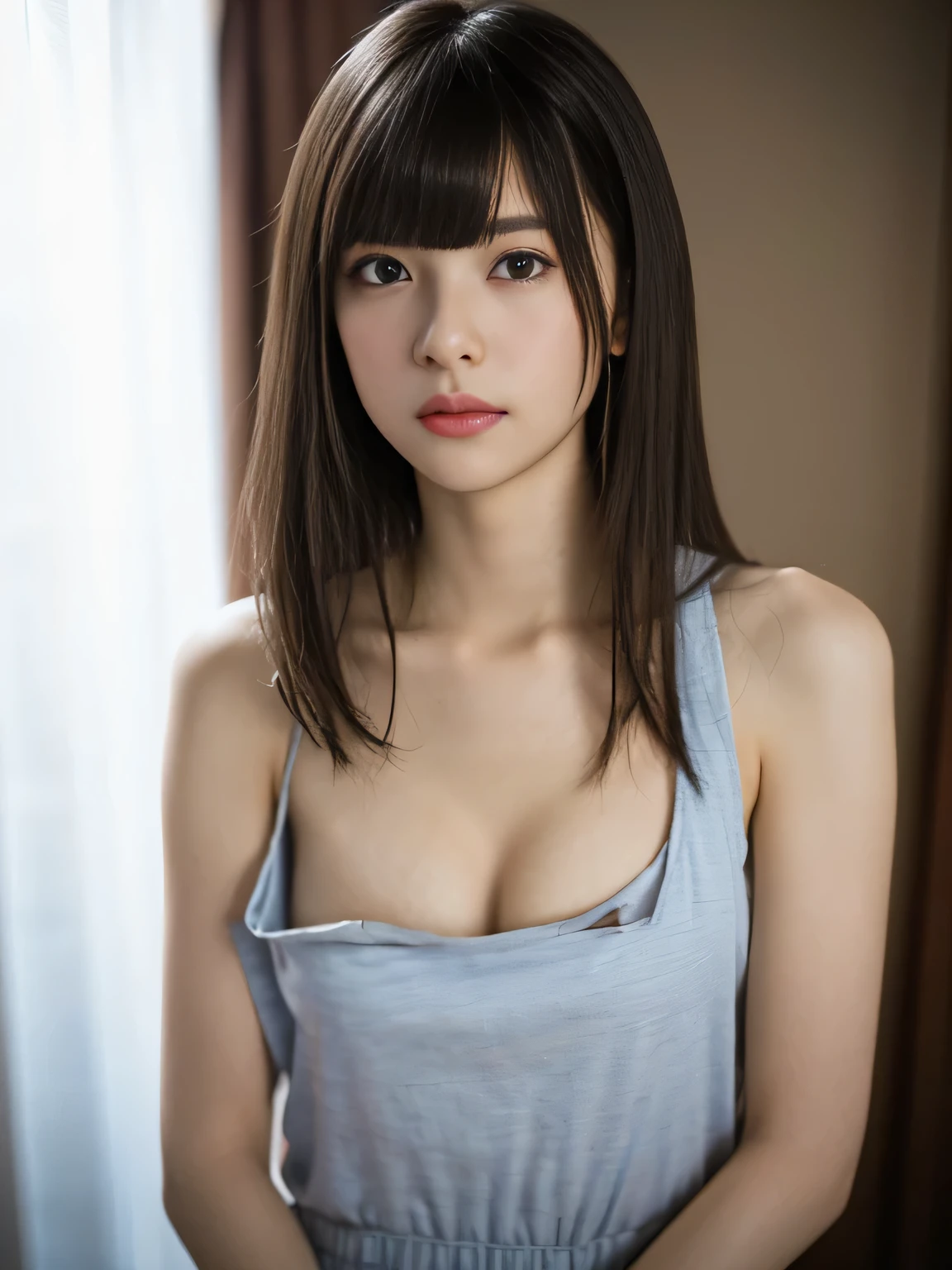 Random Pause, Mix 4,8K, RAW Photos, Highest quality, masterpiece: 1.45), (Realistic, photoRealistic: 1.37), {{{one girl::ShineBeautiful Skin}}},
BREAK , Professional Lighting, Photon Mapping, Radio City, Physically Based Rendering, ,
BREAK, girl, {{{See-through white tight short sleeve turtleneck:1.2):Nipples}}}, White skin,
BREAK,best quality photos, High resolution, 1080P, (Clear Face), (Detailed face description), (Detailed hand description), (masterpiece), ), Extreme light and shadow, (Straight hair:1.5}, masterpiece, Rich details, (Beautiful Face), (Highest quality photo ), (masterpiece), (bangs:1.5), Look in front of you, Thin clavicle, (Small breasts:1.4),{in bed:Shine}