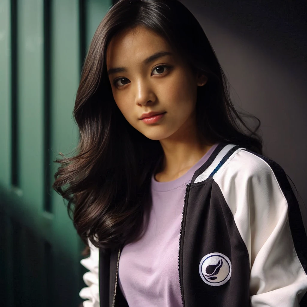 (Best-quality, Masterpiece, Ultra-High-Resolution, (Photorealistic:1.4), Raw Photo, depth of field, professional lighting, perfect anatomy, extremely details), 1girl, 15-years-old, the most famous Japanese idol, standing on athletic-stadium, looking at viewer, innocent smile, (wearing track-and-field-sleeveless-shirt and shorts), ((extremely cute face like the most popular Japanese idol, ((extremely cute and extremely big black-round-eyes)), extremely beautiful black-long-hair, ((extremely beautiful skins)), extremely cute long-eyelashes, extremely cute lips, extremely childish body, extremely childish thighs))
