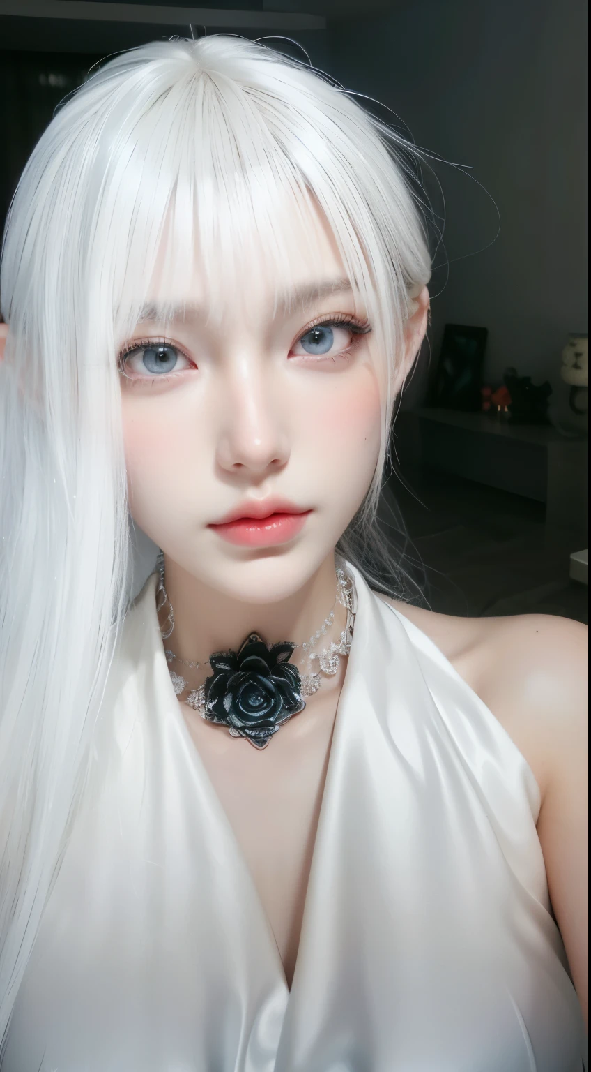 Game Art,Best image quality,Maximum resolution,8K,(A half-length photo),(portrait),(Head close-up),(Rule of Thirds),Unreal Engine 5 rendering works,20 year old girl,((Queen)),The eyes are very detailed,(Large Breasts),Elegant and noble,Light,Light line tracing,Game CG,((3D Unreal Engine)),OC rendering reflection mode,4K,Ultra-clear,sensuous,Translucent lace,Fair and plump figure,Pretty Face,Light Gel Coat,The Queen in a luxurious dress,Crystal Gem Crown,Necklace jewelry,blue eyes,The tattoo is very three-dimensional,Gorgeous and intricate tattoo designs,Ultra-clear portrait,Sexy body,Temple Princess,Sapphire eyes,Black Rose Necklace