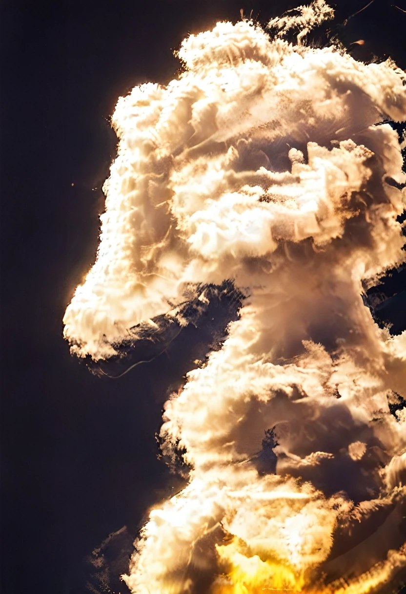 ((melhor qualidade)), ((Obra de arte)), (detalhado), Blend fantasy and reality as 3D fireworks merge with ethereal fractal creatures, symbolizing the sea, their shimmering forms intertwining in a celestial symphony of light and motion, evoking the awe-inspiring beauty of the cosmos.