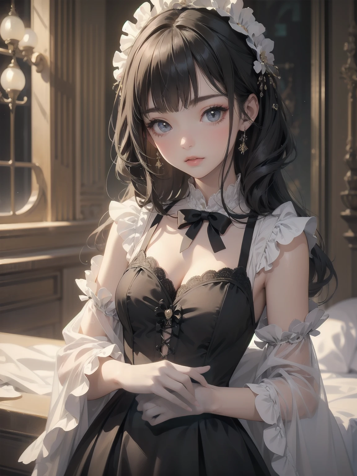 masterpiece、so beautiful、Clear contours、Cute pose of a ta aristocrat、1800 Victorian fantasy