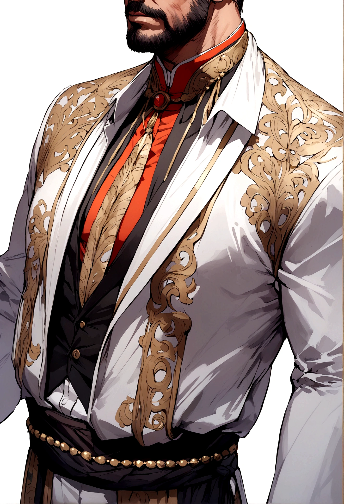 mature man with social clothes and social clothes