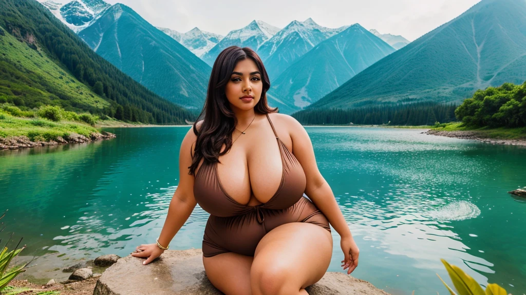 Desi BBW thicc bhabi in beautiful scenery 