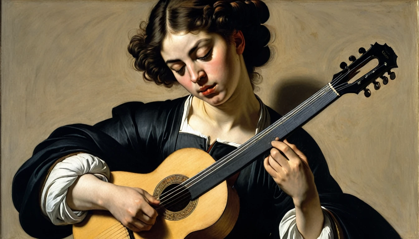 Guitar, by caravaggio