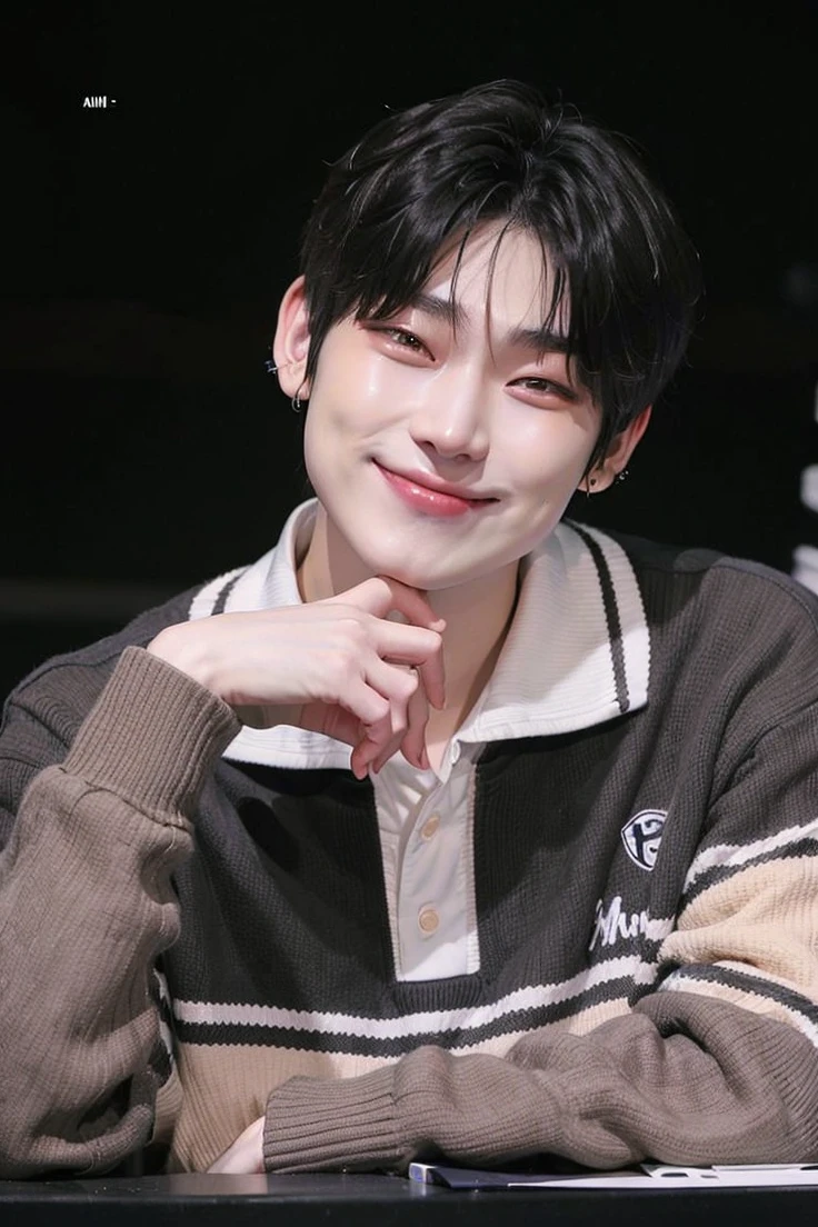 arafed asian man with blonde hair on his shoulders taking a selfie in the supermarket with two mouth piercing on the side, Cai Xukun, Jinyoung Canela, Jung Jaehyun, Hyung Tae, wan adorable korean face, Shin Jeongho, smile shy, Sakimichan, Hong June Hyung, Yanjun Chengt, foto de perfil headshot, TaeJune Kim, Jaeyeon Nam, rosto bonito claro, sorriso manhoso encantador