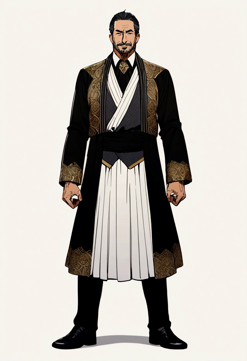 mature man with social clothes and social clothes full body