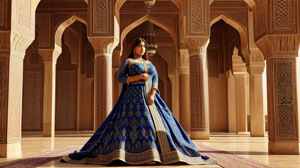 Desi BBW thicc bhabi in beautiful palace islamic design 