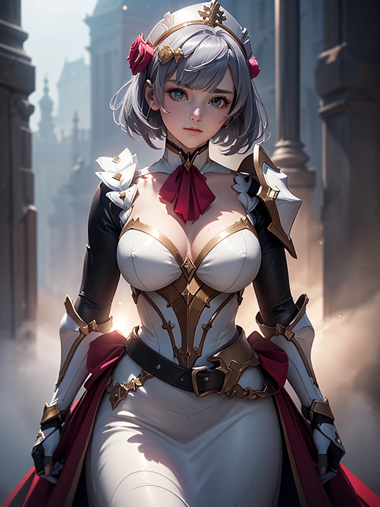 [Noelledef]:1.5,((Masterpiece,of the highest quality,Detailed images,Beautiful images))1.4(noel images、by bob、monstad、The wind blowandoble, Overall bright lighting、backlight、A fantastic atmosphere、thick fog)1.1(Beautiful body lines、beautiful neckline)
