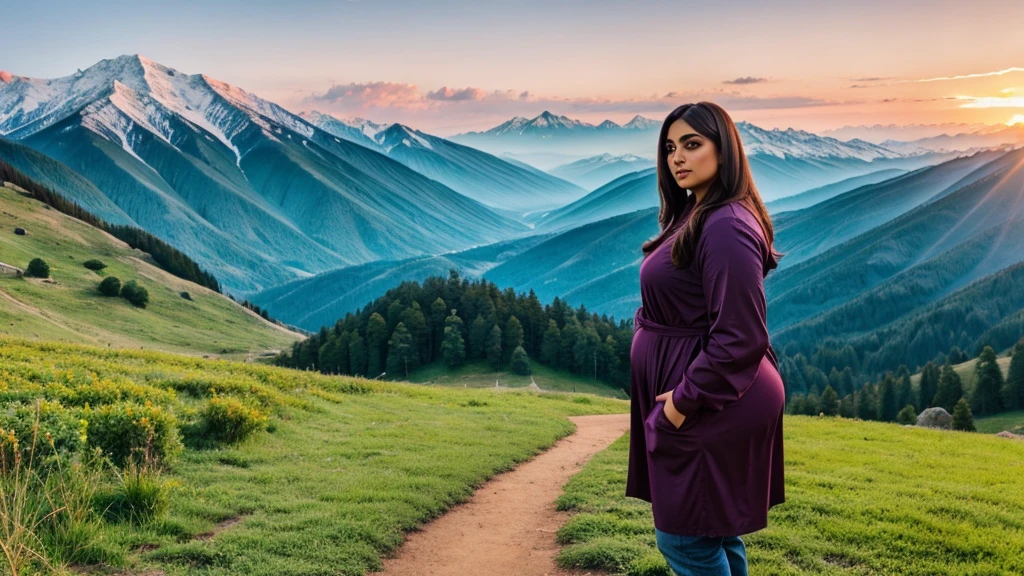 Desi BBW thicc bhabi in beautiful scenery 