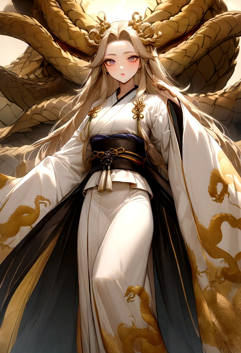 /imagine "A young warrior with long, silky hair, with a beautiful and captivating appearance. He wears a detailed traditional Japanese kimono, and two katanas are firmly attached to his waist. The young man is facing an imposing and majestic Chinese dragon, its scales shining with a touch of realism. Art must be anime style, but with a high level of realism and impressive detail, capturing every nuance and expression. ultra high quality."