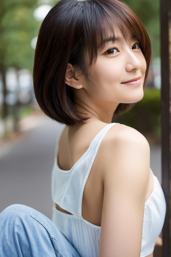 ((Highest quality)), ((masterpiece)), (detailed), Japanese,Mature Woman,Facing forward,Upper Body