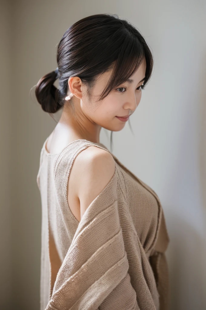 ((Highest quality)), ((masterpiece)), (detailed), Japanese,Mature Woman,Facing forward,Upper Body