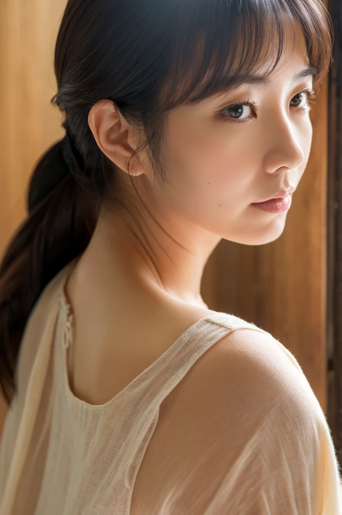 ((Highest quality)), ((masterpiece)), (detailed), Japanese,Mature Woman,Facing forward,Upper Body