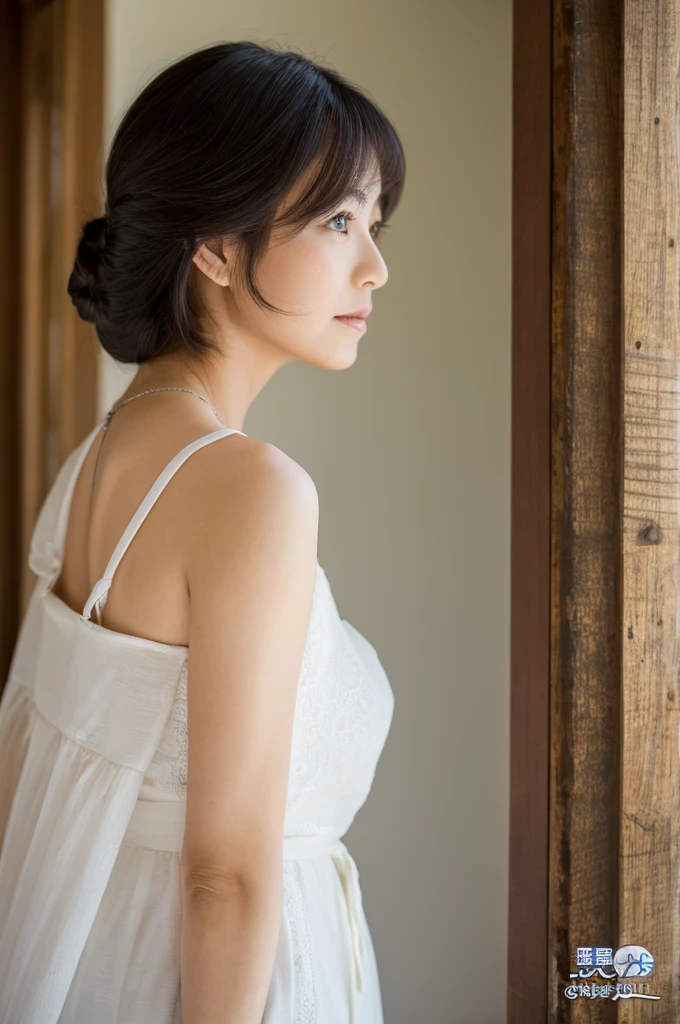 ((Highest quality)), ((masterpiece)), (detailed), Japanese,Mature Woman,Facing forward,Upper Body