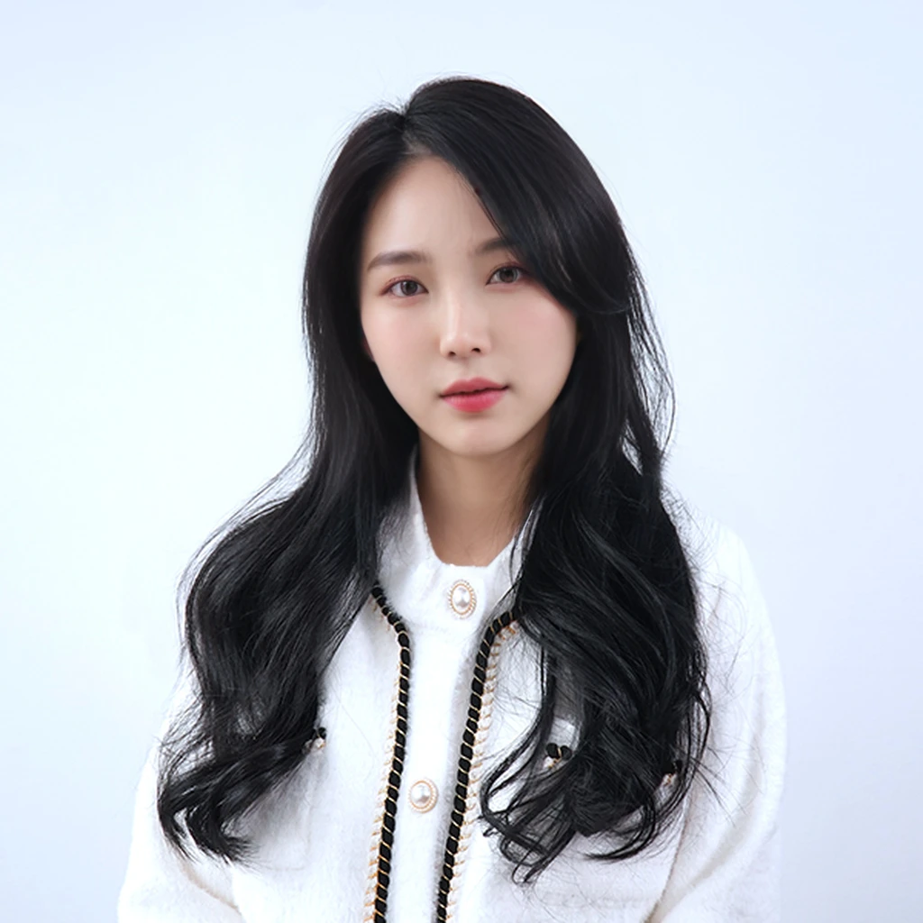 Best Quality, 8k, Masterpiece, (Portrait: 1.3), (photo realistic:1.4), (hyper realistic:1.4), Sharp Focus, looking at viewer, (smoother lighting:1.1), (increase cinematic lighting quality:0.9), realistic lighting, backlighting, light on face, ray trace, (brightening light:1.2), (Increase quality:1.4), sharp detail, (best quality real texture skin:1.4), finely detailed eyes, black_eyes, finely detailed face, 25 year old Korean woman