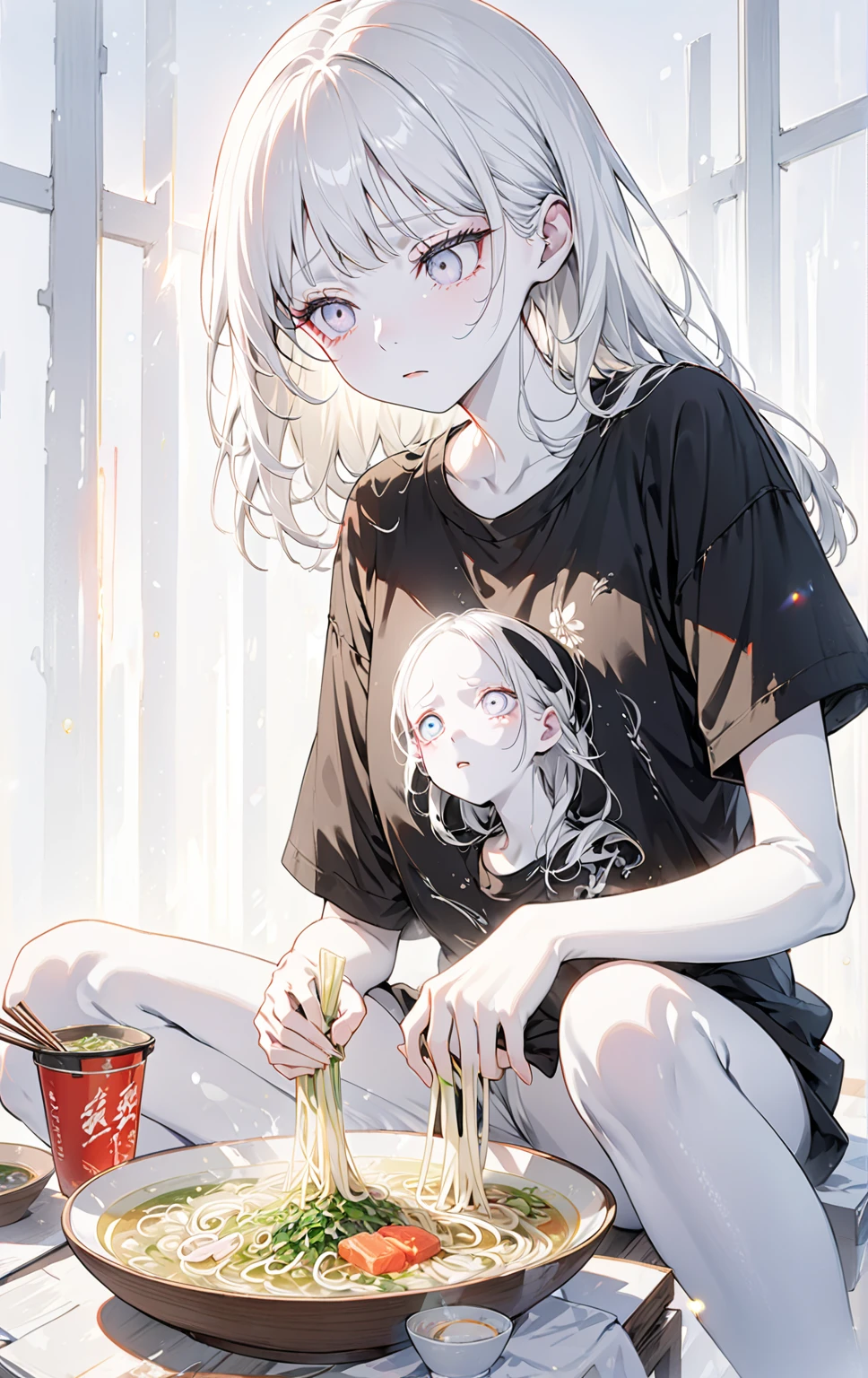 Anime. Girl. Cutie. Slave. Dirty tunic. Torn tunic. Slave collar. Shackles. Barefoot. Cold. Runny nose. Nasal mucus. Snot flows from the nose. Sneeze. Sneezing. Strong, desperate desire to sneeze. She sneezed. Snot flowed from the nose when sneezing. Handkerchief. Cover your nose with your hand. Blows his nose. Urinary incontinence. Urination. Urine. Strong urge to pee. She pees on the floor. She peed herself. Diarrhea. Defecation. Poop. Strong desire to poop. She pooped in her panties. She shit herself. Standing. Slave market. Sneezing fetish. Omorashi. Scat. Full height. Whole body. A high resolution. Ultra resolution.