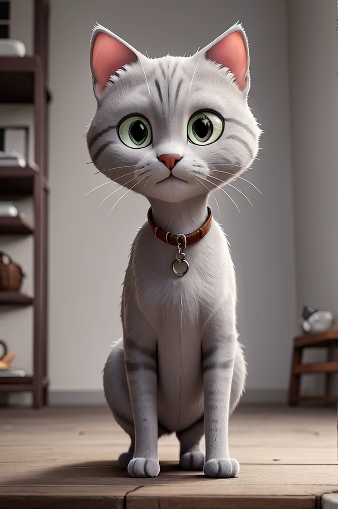 Slender gray CAT