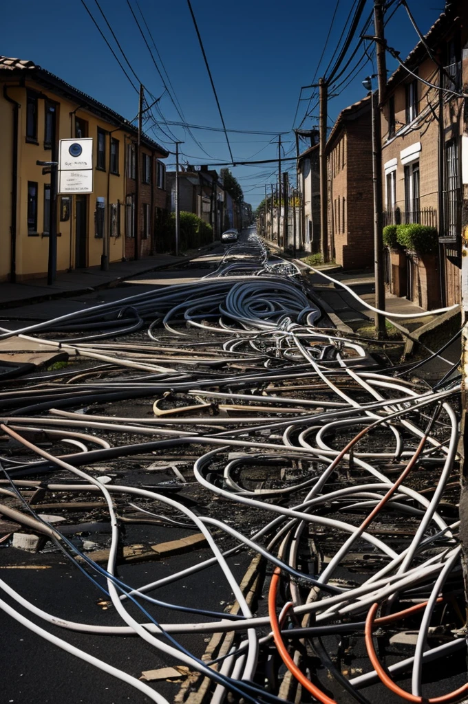 Electric cables chaos