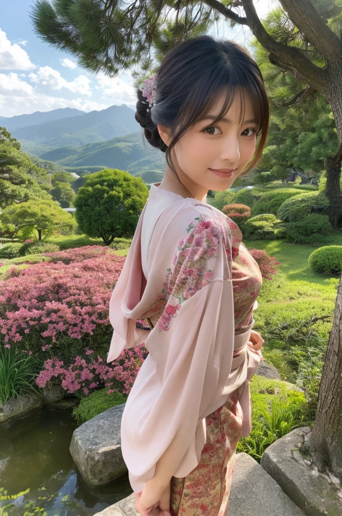 ((Highest quality)), ((masterpiece)), (detailed), Japanese,landscape,Beauty,Mature Woman