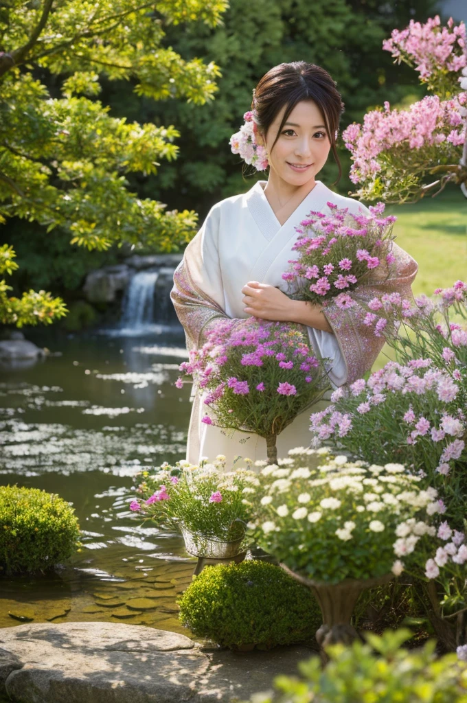 ((Highest quality)), ((masterpiece)), (detailed), Japanese,landscape,Beauty,Mature Woman