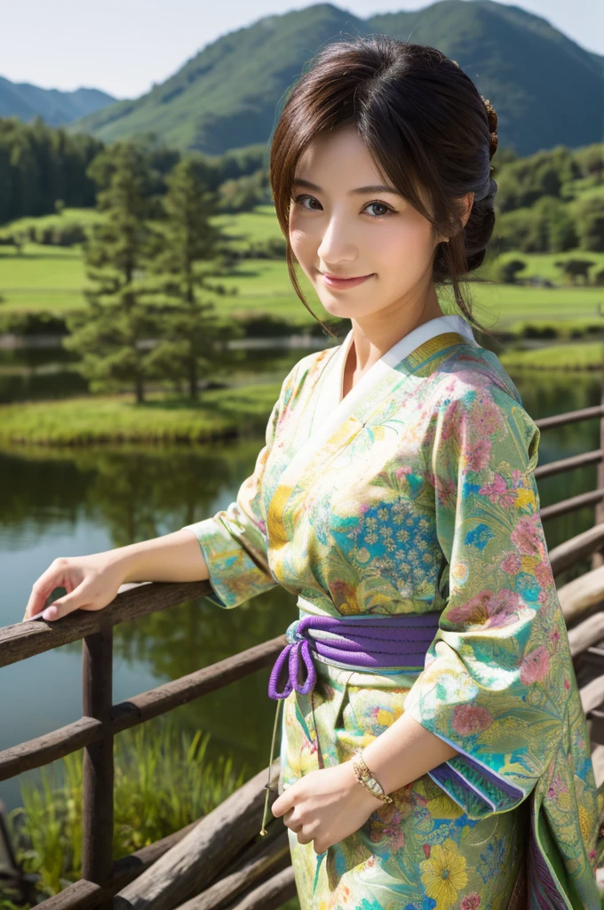 ((Highest quality)), ((masterpiece)), (detailed), Japanese,landscape,Beauty,Mature Woman