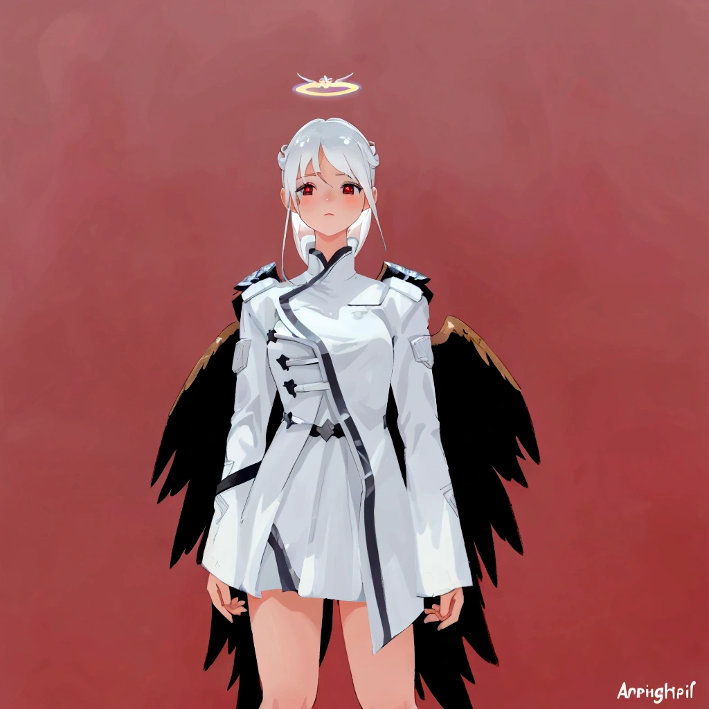 arafed image of a woman with angel wings and a halo, angel knight girl, wearing angel halo, wearing angel, angel knight gothic girl, as a mystical valkyrie, angelic halo, inspired by Li Chevalier, full - body majestic angel, epic angel wings, angelic, high angel distant shot, tron angel, archangel, kanliu666, angel halo