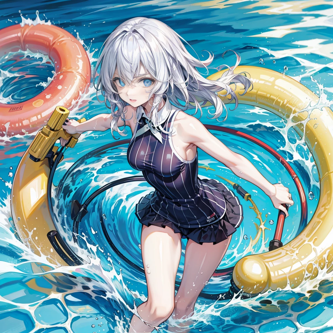 swimsuit，Swimming ring，Water Splash，water park，water gun，swimming pool