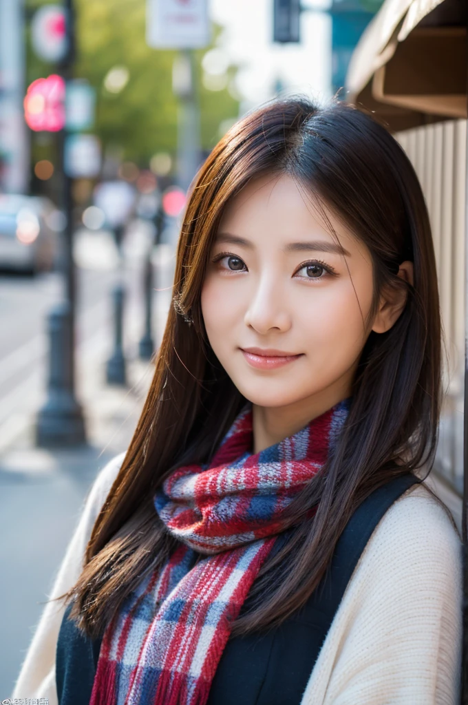 ((Highest quality)), ((masterpiece)), (detailed), Japanese,Street Corner,Beauty,Mature Woman