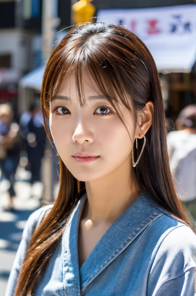 ((Highest quality)), ((masterpiece)), (detailed), Japanese,Street Corner,Beauty,Mature Woman
