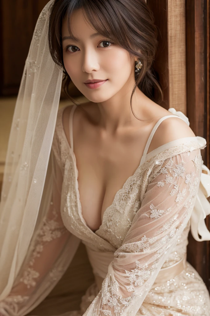 ((Highest quality)), ((masterpiece)), (detailed), Japanese,Beauty,Mature Woman