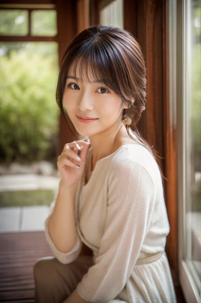 ((Highest quality)), ((masterpiece)), (detailed), Japanese,Beauty,Mature Woman