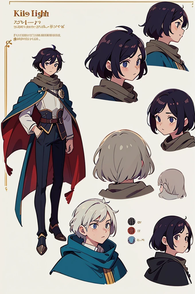 (best quality, high quality), (multiple views)++, (reference sheet)+, 1man, aesthetic pretty face knight, male warrior white background, dont cropped character on canvas, character on center of canvas, no scarf, no hood, no mask, no cape