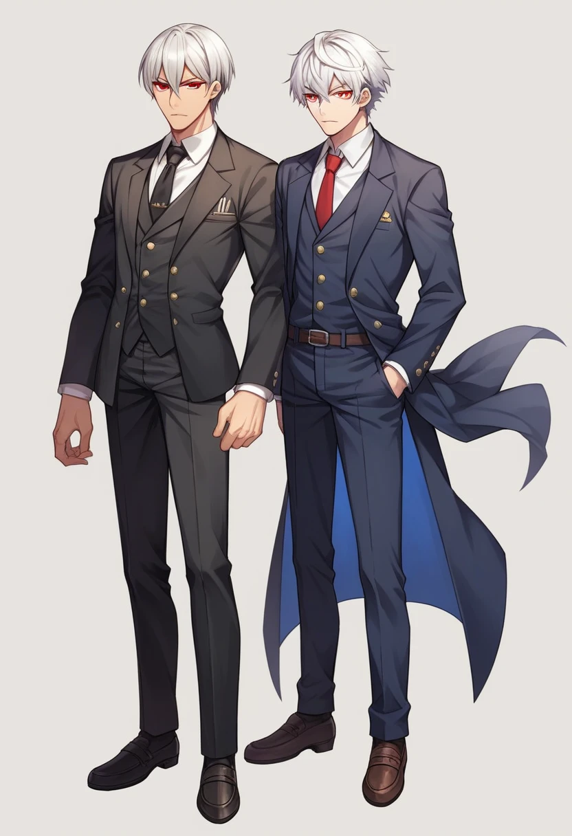 ((2male)),gay male,yaoi,military style,serious,eye contact,scenery,military cap,military jacket,cyber punk city,night, (masterpiece), (best quality), (ultra-detailed), (extremely delicate and beautiful fabric)