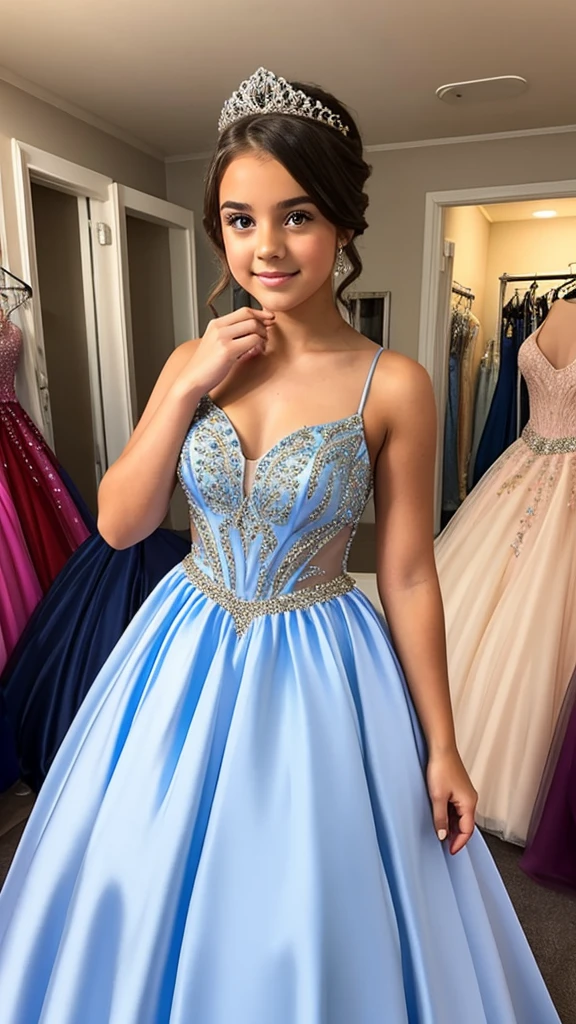 girl in a prom dress