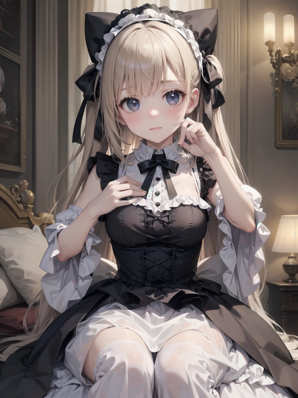 masterpiece、so beautiful、Clear contours、Cute pose of a lolita aristocrat