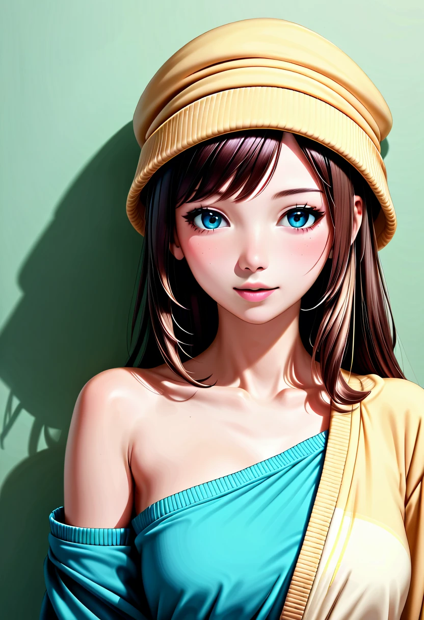 detailed illustration, (front view), (side view),dynamic angle, ultra-detailed, illustration, clean line art, shading, anime, detailed eyes, detailed face, beautiful face, dramatic lighting, detailed illustration, dynamic angle, ultra-detailed, illustration, (single woman: 1.8), masterpiece, masterwork, beautiful, (1 woman:1.8),

Woman, waking up, in a oversized nightgown, long sock hat,